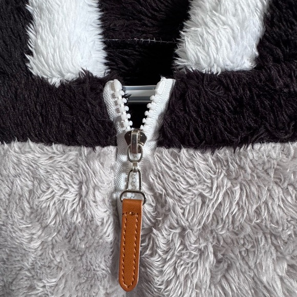 SHEIN Multicolor Striped Teddy Jacket - Picture 2 of 3